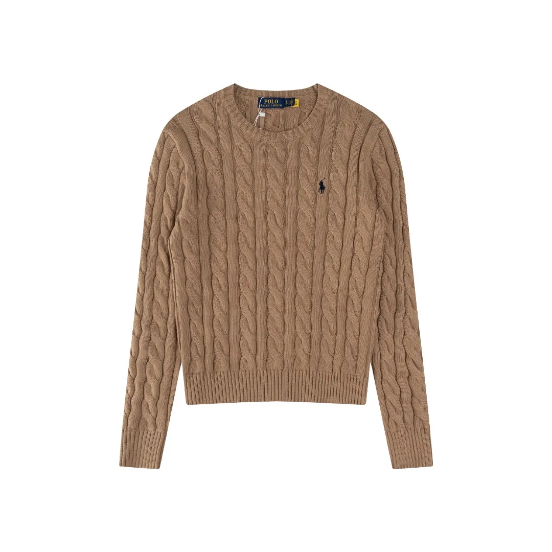 P220 #R91 RALPH LAUREN Ralph Lauren fourteen colors classic small label embroidery round neck pullover cable cardigan sweater men's top, high-density LOGO embroidery on the chest, original customization of tag accessories. Made of pure cotton yarn, pure cotton is skin-friendly and comfortable, small label war horse embroidered twist button round neck sweater 🐎 high quality, follow the blogger to learn how to wear it! Let’s buy a Ralph Lauren cable sweater. It’s a super hard-to-find series after it became popular. It’s hard to find one on the official website. It’s simple and practical to wear, with a lazy and loose feel. The thickened fabric has more texture, feels soft and delicate, and has a loose fit. Whether worn alone or layered, you can wear different styles of fashion with just one piece!   Size：XS S M L Sleeve length: 59/60/61/62/63